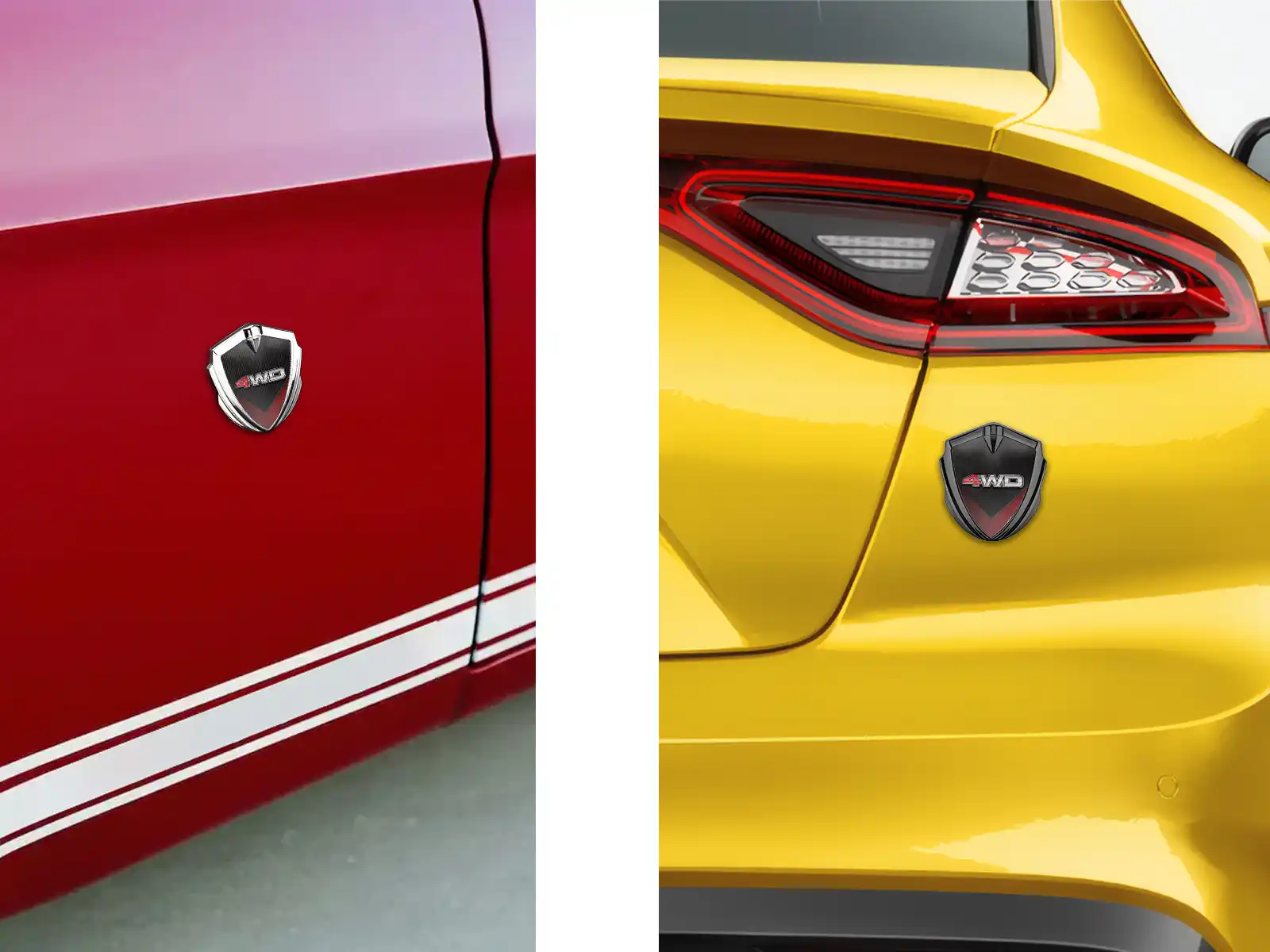 Metal Domed Emblem Minimal Style Universal Size